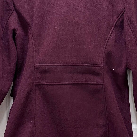 Vince Camuto Women's Full Zip Coat Mid-Length Size L Dark Red Stylish Warm (NEW) - Picture 14 of 16